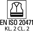 °°Sommerhose ISO 20471 1230 rot/anthr.