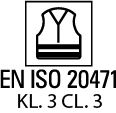 °Regenjacke ISO20471/EN343 9362 gelb